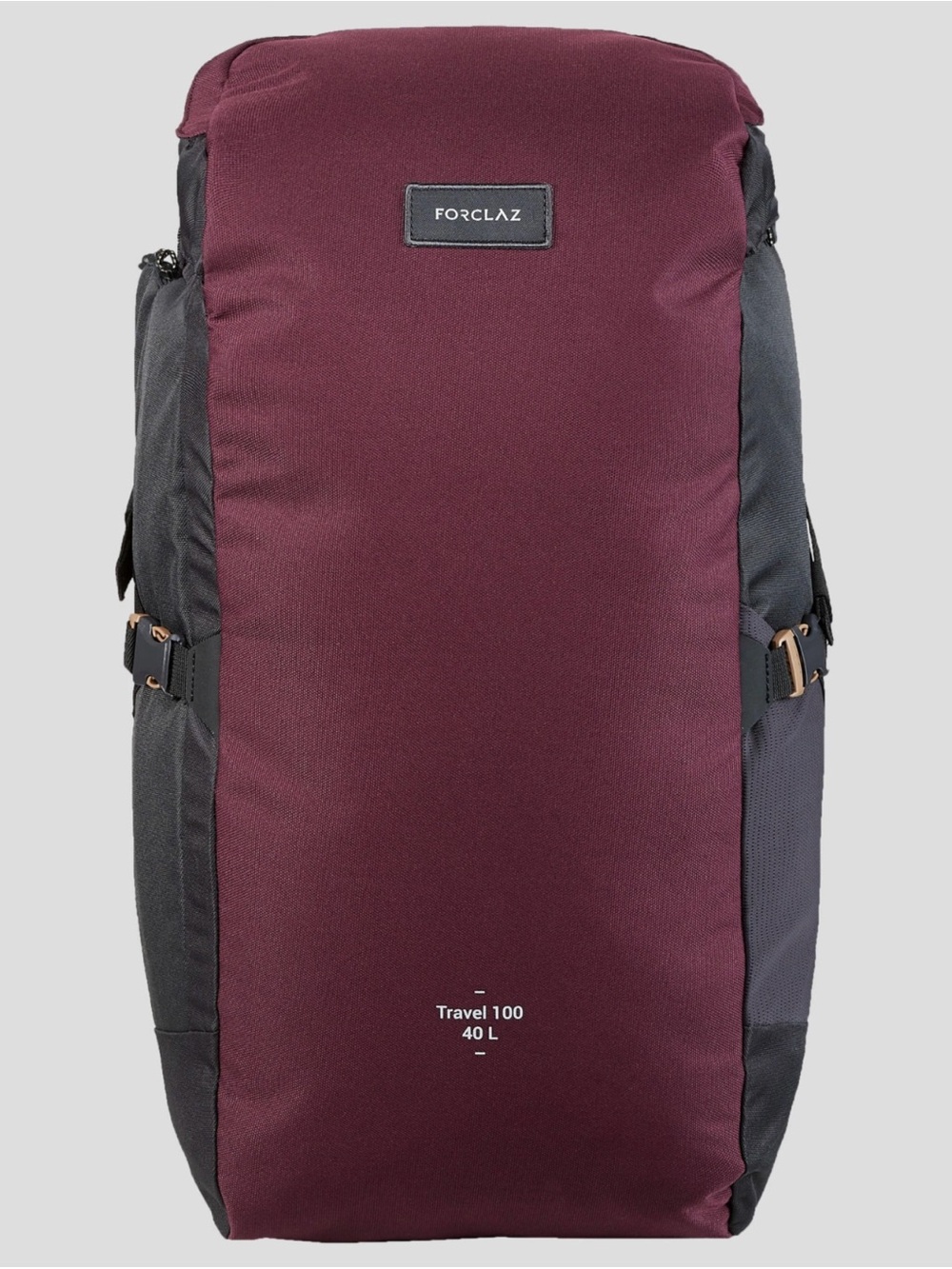 Travel 40L Backpack in Burgundy and Black